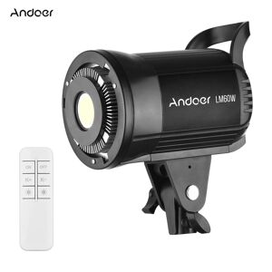 Andoer LM60W Portable LED Photography Fill Light 60W Studio Video Light 5600K Dimmable Bowens Mount