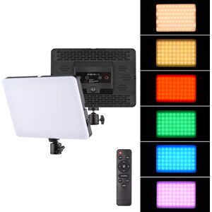 TOMTOP JMS 38W RGB Video Light Photography Light with CClamp Stand BiColor Temperature 32005500K Dimmable