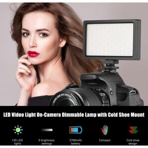 TOMTOP JMS LIYADI LED Video Light Panel On-Camera 3200K-5600K Dimmable Lamp Adjustable Brightness Flash Light