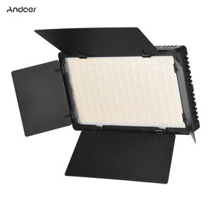 Andoer LED-600 LED Video Light Professional Photography Light Panel 600PCS Bright Light Beads