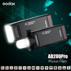 TOMTOP JMS Godox AD200Pro Pocket Flash Portable Wireless TTL Flash with Changeable