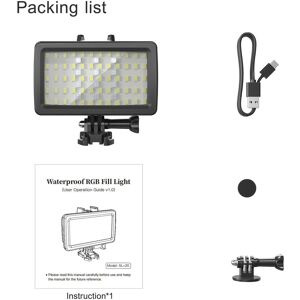 Andoer SL-20 Waterproof RGB Fill Light LED Video Light 8 Lighting Modes CRI95+ Dimmable IPX8