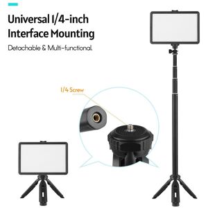 TOMTOP JMS USB LED Video Light Kit Video Conference Lighting with 2 * LED Fill Light 3200K-5600K Dimmable + 2