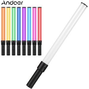 Andoer D2 Handheld RGB Light Tube LED Video Light Wand 2500K/5500K/8500K Dimmable 7 Colorful Light