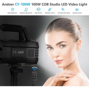 Andoer CY-100W 100W COB Studio LED Video Light Photography Light Bi-color 3000-6000K Dimmable