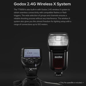 TOMTOP JMS Godox Thinklite TT685IIC TTL On-Camera Speedlight 2.4G Wirelss X System Flash GN60 High Speed
