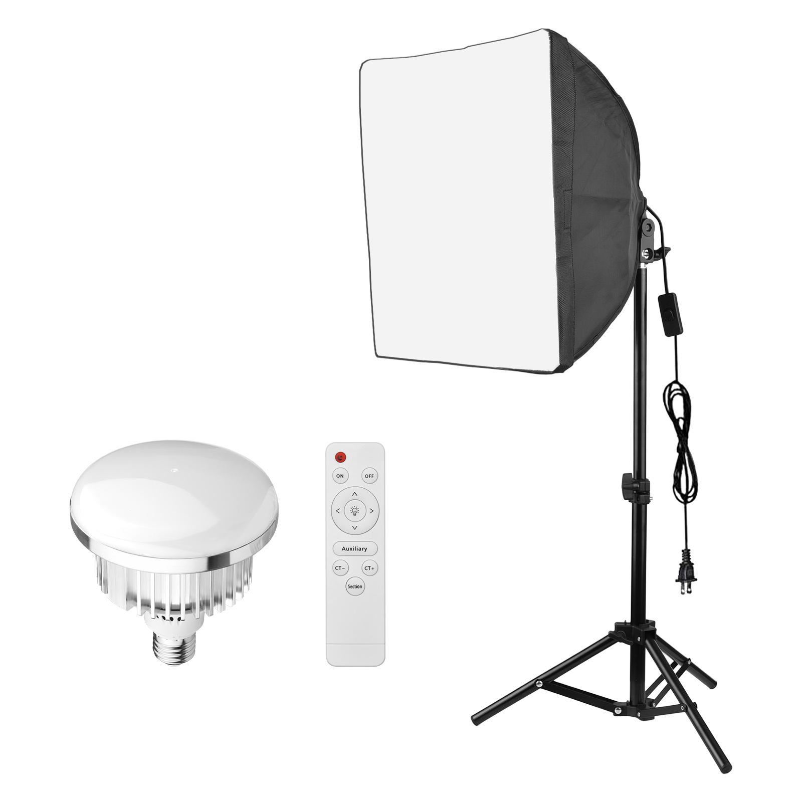 TOMTOP JMS Compact Photography Light kit Softbox Lighting Set with 45W 3200K-5600K Bi-color Temperature LED