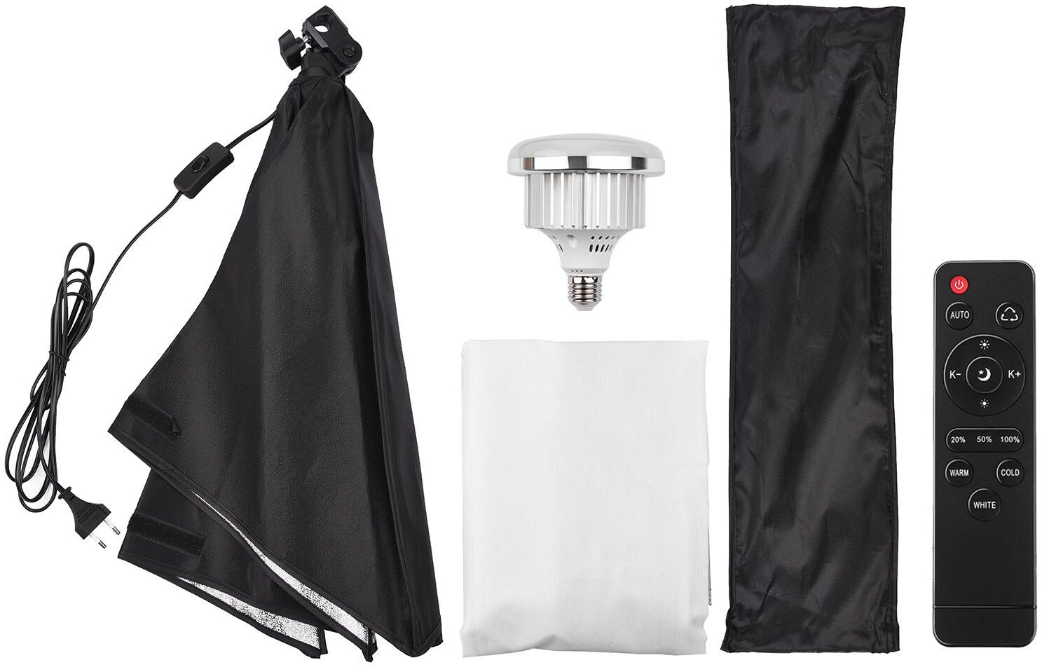 TOMTOP JMS Studio Photography Light kit Softbox Lighting Set with 50x70cm Softbox + 45W 3200K-5600K Bi-color