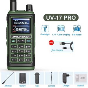 Essager Electronic Uv-17 Pro 10w Walkie Talkie 16 Km Long Range Portable Ham Radios Fm Amateur Professional 2-way Radio Uhf Vhf For Hunting