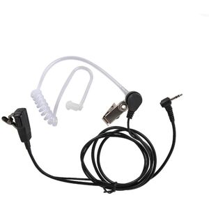 TOMTOP JMS Walkie Talkie 2.5mm Earpiece 1 Pin Covert Acoustic Tube Earpieces Headset with PTT Mic Walkie Talkies Two Way Radios Microphone