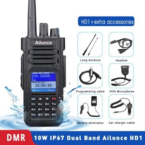 Essager Electronic Ailunce Hd1 Dmr Digital Walkie Talkie Ham Radio Long Range Amateur Two-way Radio Walkie-talkie Gps Vhf Uhf Dual Band Transceiver