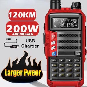 Hql010 Powerful Walkie Talkie CB Radio Transceiver 200W 120km Long Range Portable Radio for Hunting Forest City Upgrade S9 with USB Charger