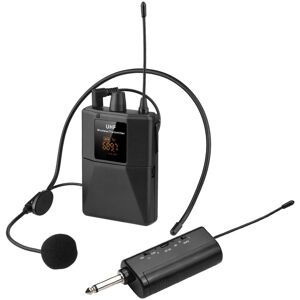 TOMTOP JMS UHF Wireless Microphone Headset with Transmitter and Receiver, LED Digital Display Bodypack