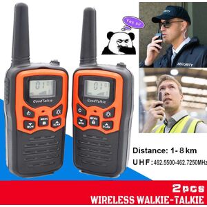 ElectronicMall 2Pcs Walkie-Talkie Handheld FM Transceiver Wireless Portable Radio  Rechargeable 2 Way Radio Long Range Walkie Talkie For Adults