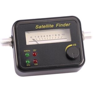 Ghostly-stone Plastic Black Mini Digital LCD Display Satellite Signal Finder Meter Tester