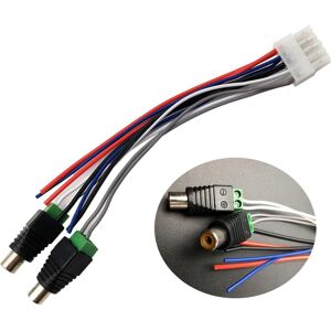 Skyfree Power Input Speaker 10 Pin Harness Plug RCA Connector For Dual TBX10A Amplifier