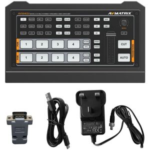 TOMTOP JMS AVMATRIX HVSO402U Portable Multi-format Video Switcher 4-Channel HDMI Inputs with HDMI USB Type-C