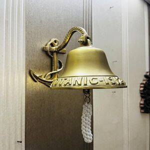 ROYAL HANDICRAFT Marine Ship Bell 1912 Titanic London  Premium Quality Heavy Sound 20.32 cm