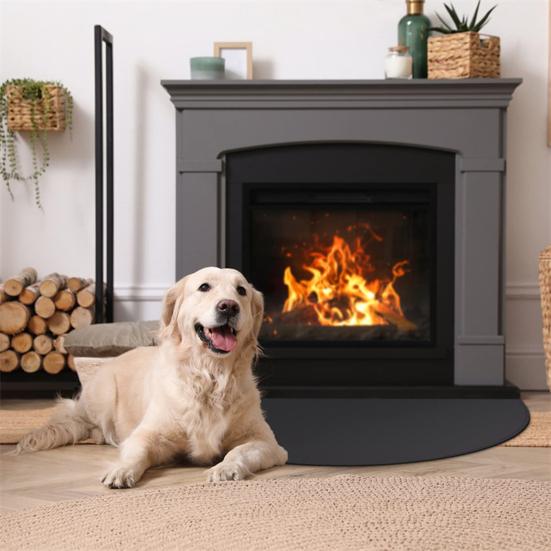 dashiman Fireplace Mat High-Temperature Resistant Non-slip Design Multifunctional Flame-Retardant Fireproof Floor Mat