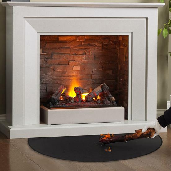 Talos Kitchen Fireplace Mat High-Temperature Resistant Non-slip Design Multifunctional Flame-Retardant Fireproof Floor Mat