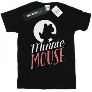 Disney Womens/Ladies Minnie Mouse Moon Silhouette Cotton Boyfriend T-Shirt