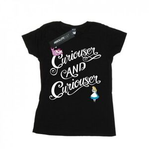 Disney Womens/Ladies Alice In Wonderland Curiouser Cotton Boyfriend T-Shirt
