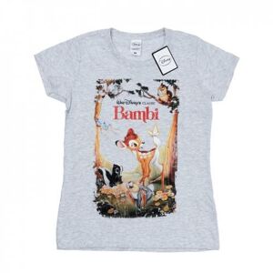 Disney Womens/Ladies Bambi Retro Poster Cotton T-Shirt