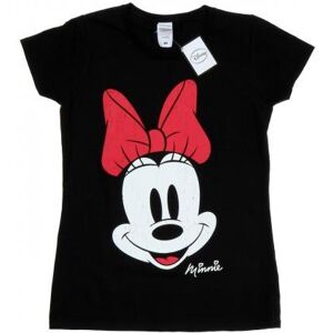 Disney Womens/Ladies Minnie Mouse Distressed Face Cotton T-Shirt