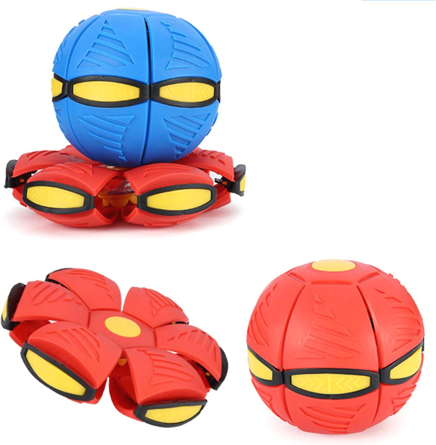 XHCS Flat Deformation Ball Flying Saucer Shape Toy Outdoor Bouncing Ball Rebound Bouncing Ball Outdoor