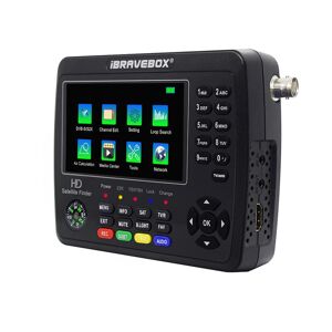 TOMTOP JMS iBRAVEBOX  V10 Finder Max+ HD Satellite TV Signal Finder DVBSS2S2X Digital Handheld Signal Meter
