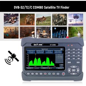 TOMTOP JMS ST-6986 DVB-S/S2/T/T2/C Satellite Finder Combo Satellite TV Signal Finder Digital Handheld Signal