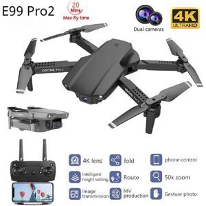 LYZRC New E99PRO 4K FPV Mini Drone HD Camera RC Quadcopter Gravity Sensing Auto Follow Real-Time Transmission Mobile Control  Foldable