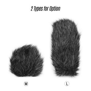 TOMTOP JMS On-camera Microphone Furry Windscreen Mic Windshield Cover Muff Compatible with RODE VideoMicro/