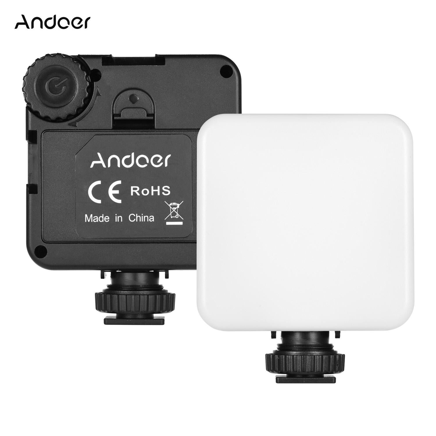 Andoer KM-72B Mini LED Video Light RGB Color Multifunctional LED On-Camera Fill-in Light with Cold