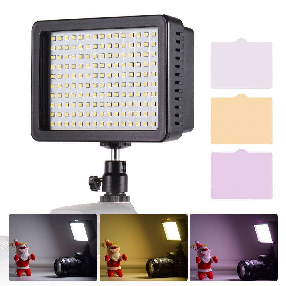 Andoer Pro LED Video Light Photography Lamp 5600K for DSLR Camera Camcorder