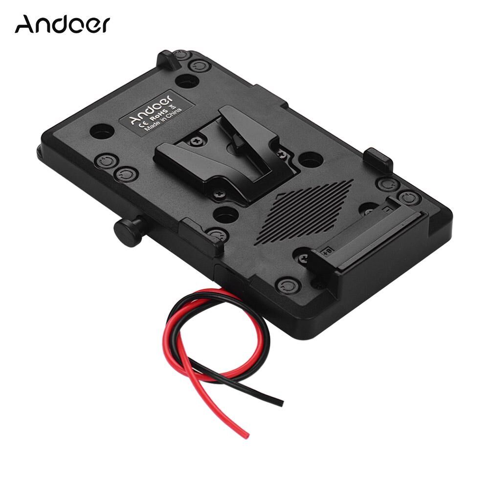 Andoer Back Pack Plate Adapter with D-tap Output for S0NY V-Mount V-Lock Battery External for DSLR