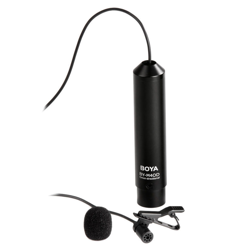 TOMTOP JMS BOYA BY-M40D Omni-directional Lavalier Microphone Mic for Sony Panasonic Camcorder Audio Recorders