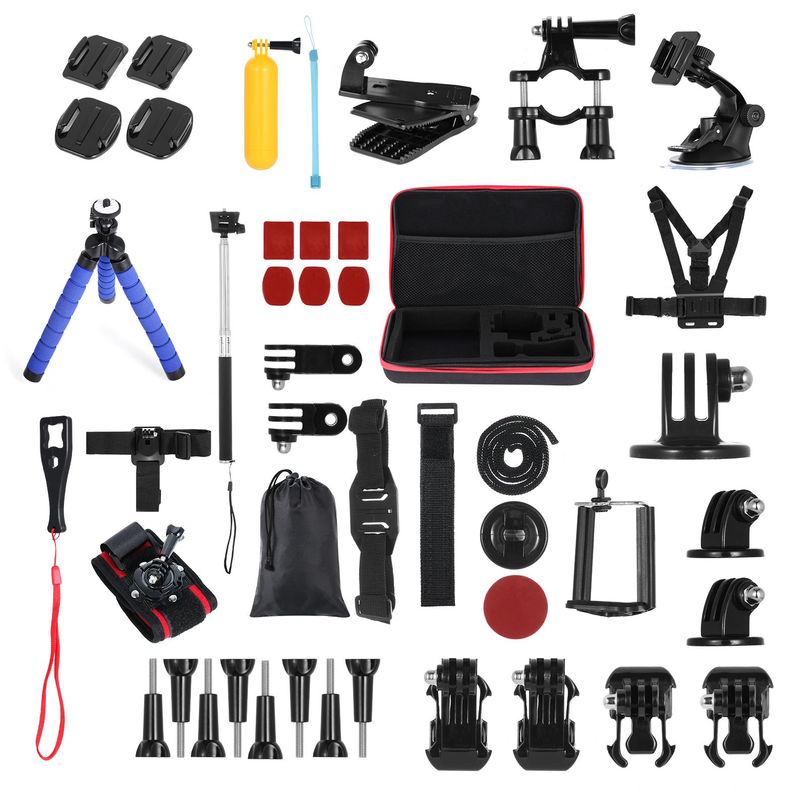 Andoer 48-in-1 Action Camera Accessories Kit Sports Camera Accessories Set Replacement for GoPro