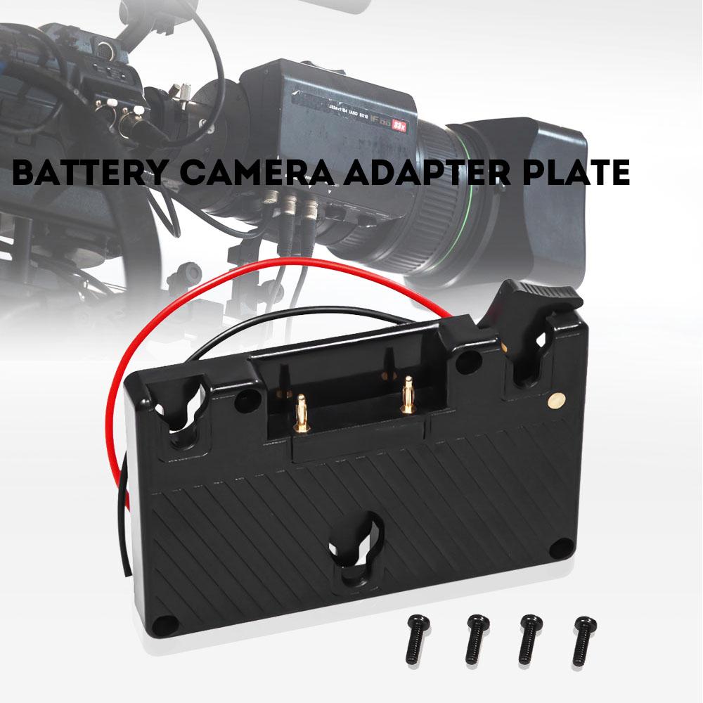 TOMTOP JMS Gold Mount Battery Camera Adapter Plate for Panasonic Camcorder Power B-Tap Anton Bauer Battery