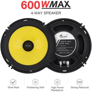 epath 2pcs 6 Inch 600W Full Range Frequency Car Audio Speaker Heavy Mid-bass Ultra-thin Modified Speaker