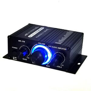 XS AK170 Mini Audio Amplifier 40W 12V Speaker PC Car Vehicle Powerful Sound Amp Home Stereo Amplifier 2