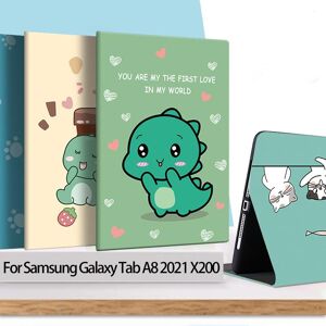 Bluestar Pad Case Home Tab A8 10.5 inch SM-X200 cartoon Tablet Cover For Samsung Galaxy Tab A 8 A8 2021 SM-X200 SM-X205 stand flip anti-slip strip case