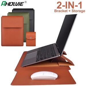 Ahowie Foldable Laptop Sleeve Bag For Apple Macbook Pro 15.4 Mac Book Air 13 13.3 15 inch 2020 iPad 12.9 Case Cover Pouch Accessories