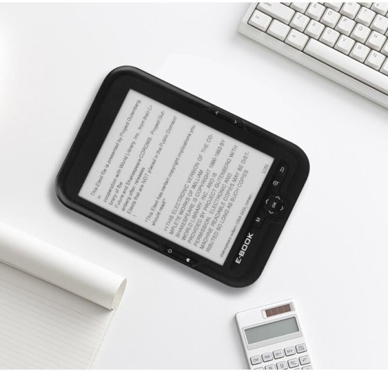 cucu02 6 Inch Ebook  Reader E-ink Capacitive E Book Light Eink Screen E-book E-ink E-reader Mp3 With Case