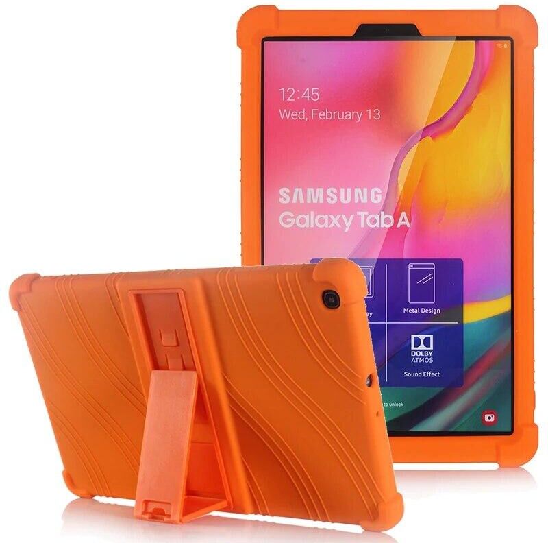 SZQCYP Case for Samsung Galaxy Tab S7 Plus S6 Lite 10.4 SM-P610 A 10.1 T510 T290 S5E A9 T500 8.7 T220 Silicone Shockproof Stand Cover