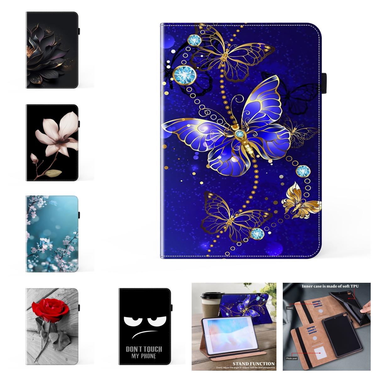 HPT-MCZ For Samsung Galaxy Tab S7,S8,S9,Tab A7,Tab S7 FE,Tab S6 Lite,Tab S2,Tab A 8.0,S5e,Tab A 10.1...Premium Luxury Leather Paintings Pattern Tablets Case