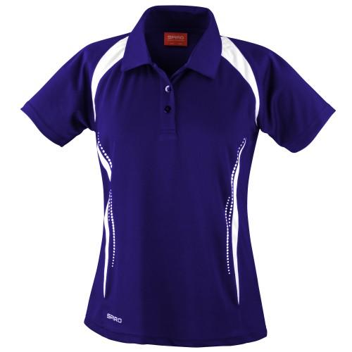 Spiro Womens/Ladies Sports Team Spirit Performance Polo Shirt