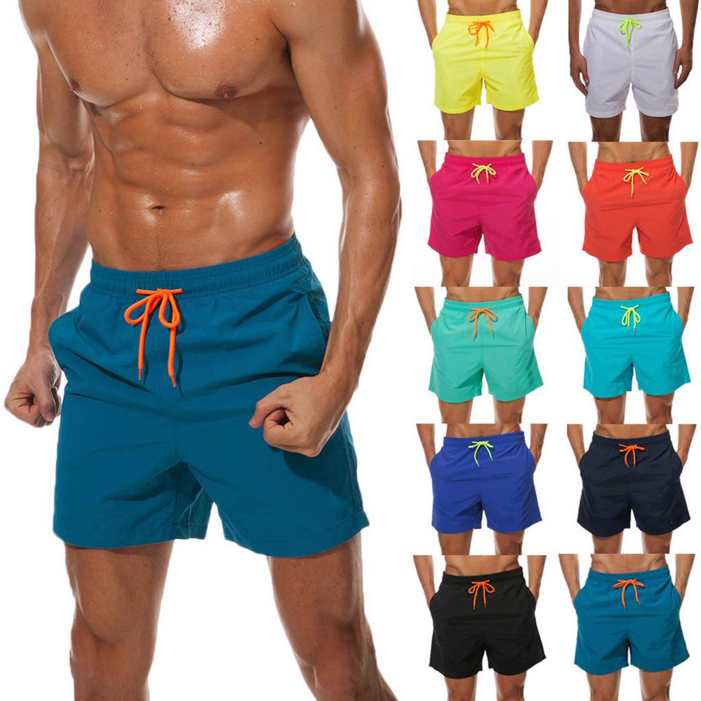 uniqueness Men's Swimwear Running Surfing Sports Plus Size Beach Shorts Trunks Board Pants