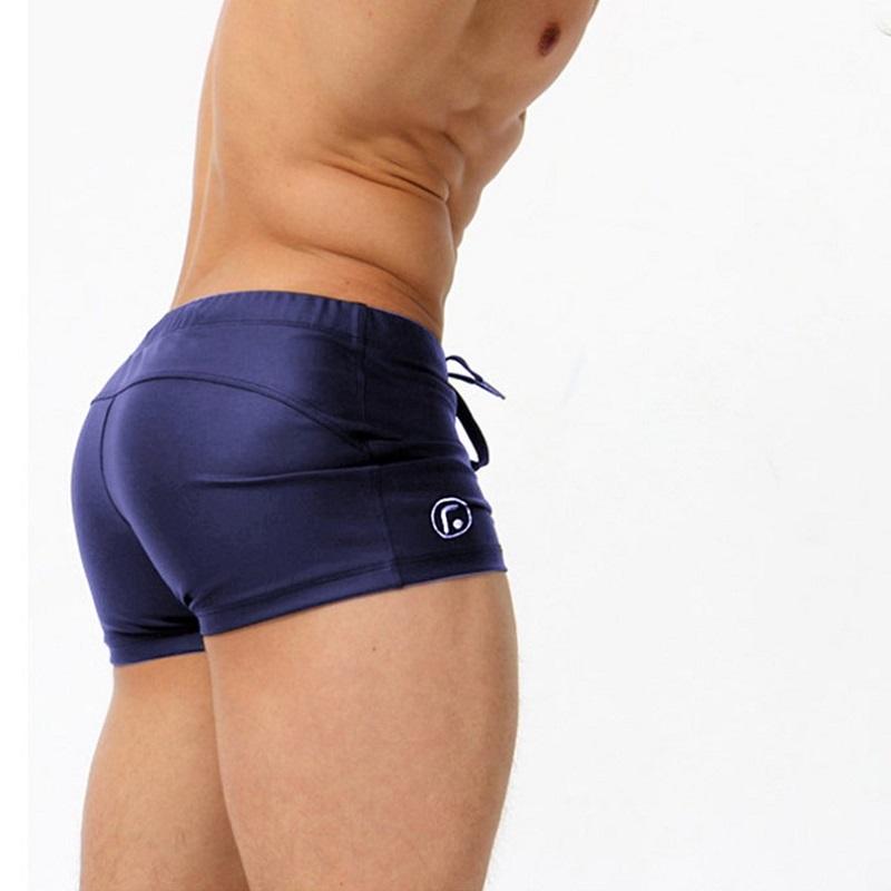 UXH Fashion Men's Fashion Swimwear Short Swim trunks Beach Shorts Sexy Mesh Boxer Briefs Comfortable Soft Breathable