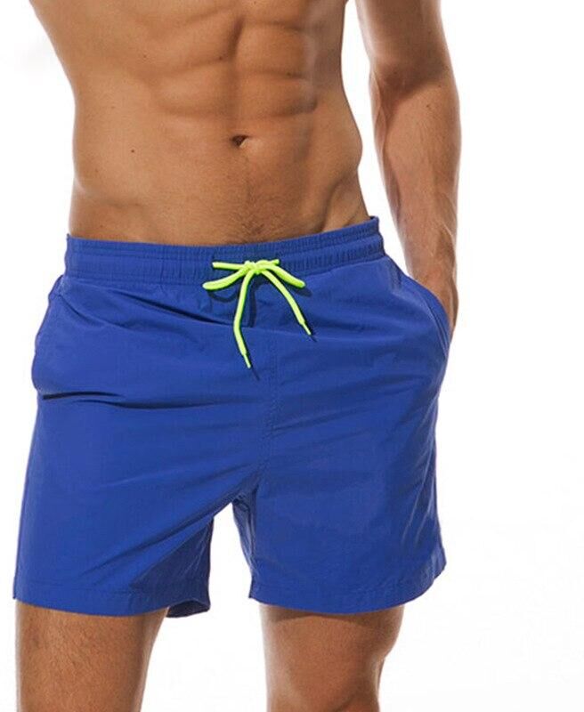 Tringa Solid Color Swim Trunks For Men Swimming Shorts Quick Dry Swimwear Mens Beach Board Shorts Briefs Beachwear Surf Shorts Swimsuit